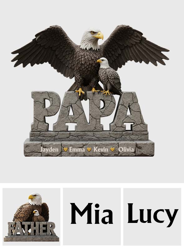 Best Dad Ever - Personalized Father Custom Shaped Acrylic Plaque