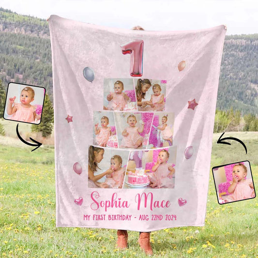 Happy Birthday - Personalized Birthday Blanket