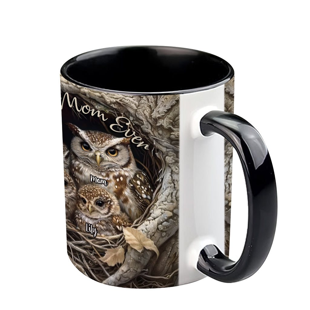 Best Owl Mom Ever - Personalized Mother Accent Mug