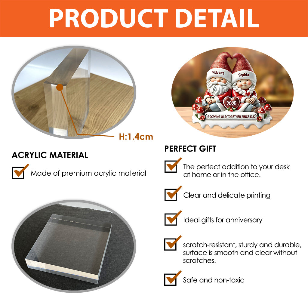 Together Since - Personalized Couple Custom Shaped Acrylic Plaque