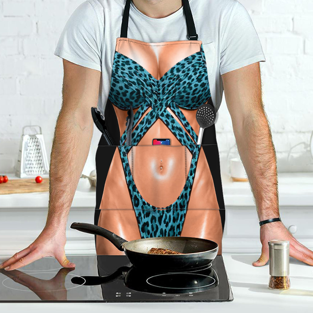 Cadeau Amusant Femme - Cadeaux d'Anniversaire Personnalisés pour Épouse, Petite Amie, Maman, Sœur, Meilleure Amie,.. - Tablier de Grillade Personnalisé avec Poches