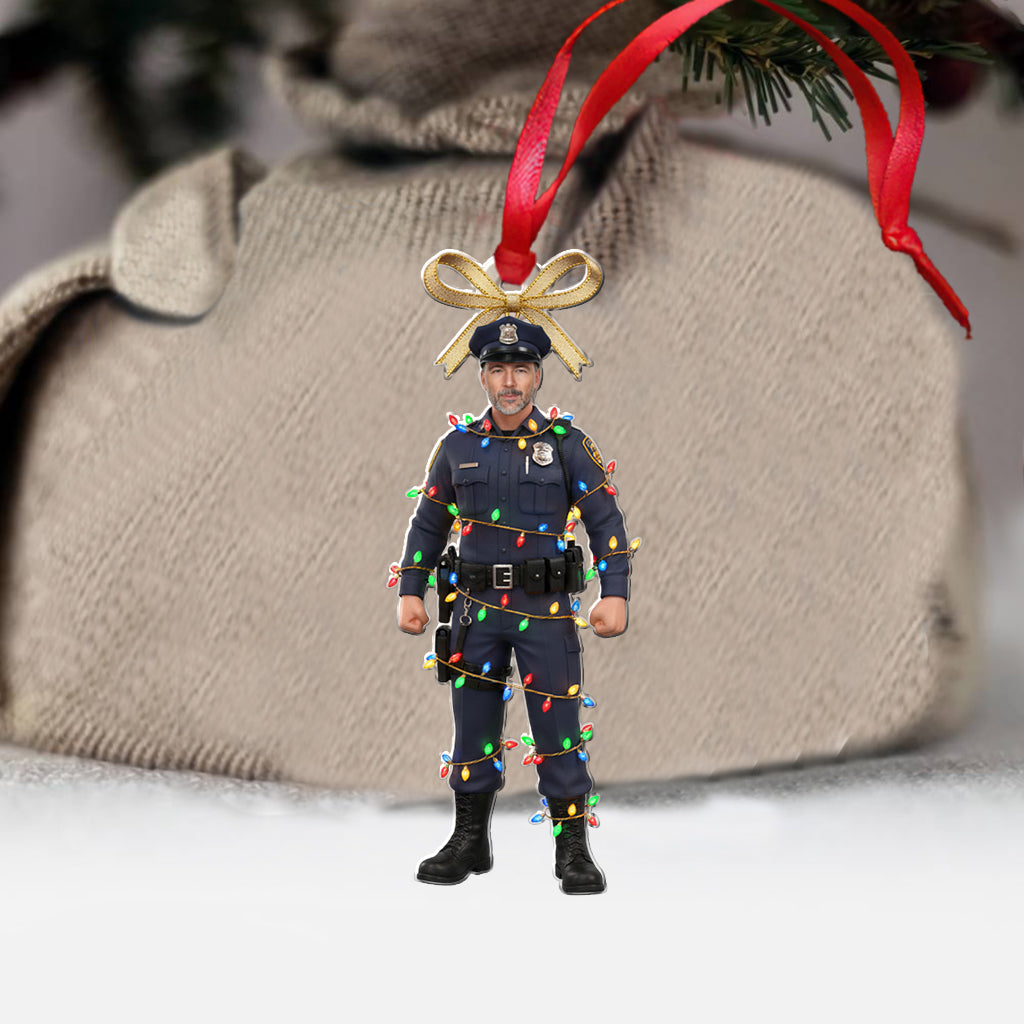Le protecteur des fêtes - Ornement personnalisé de policier