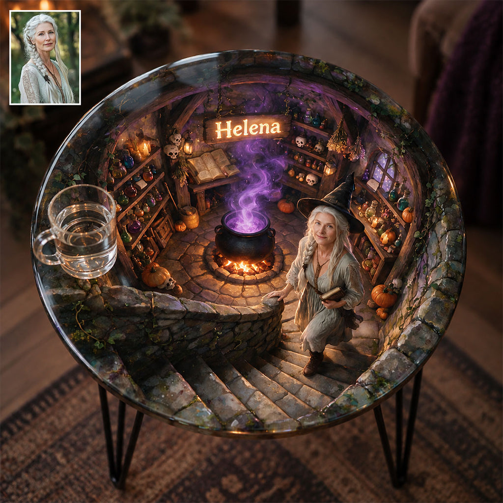 Witch's Secret Chamber - Personalized Witch Table Custom Shape