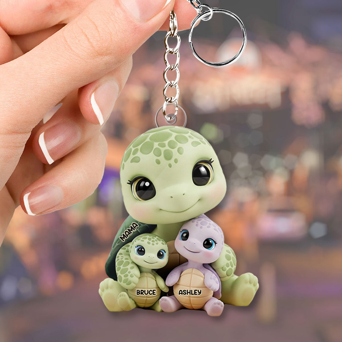 We Love You - Personalized Mother Custom Shaped Keychain