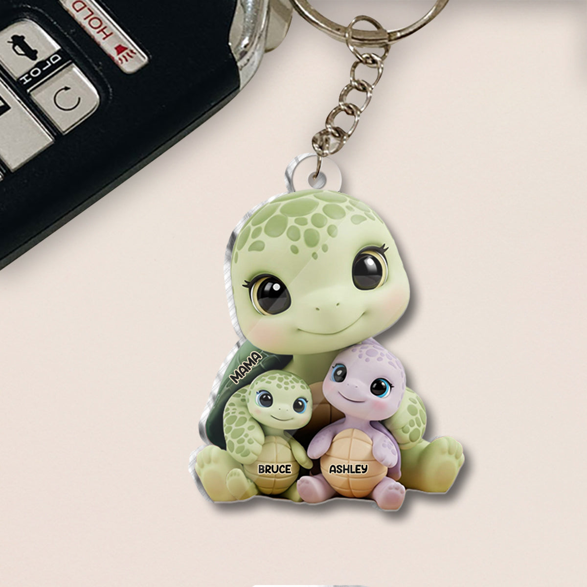 We Love You - Personalized Mother Custom Shaped Keychain