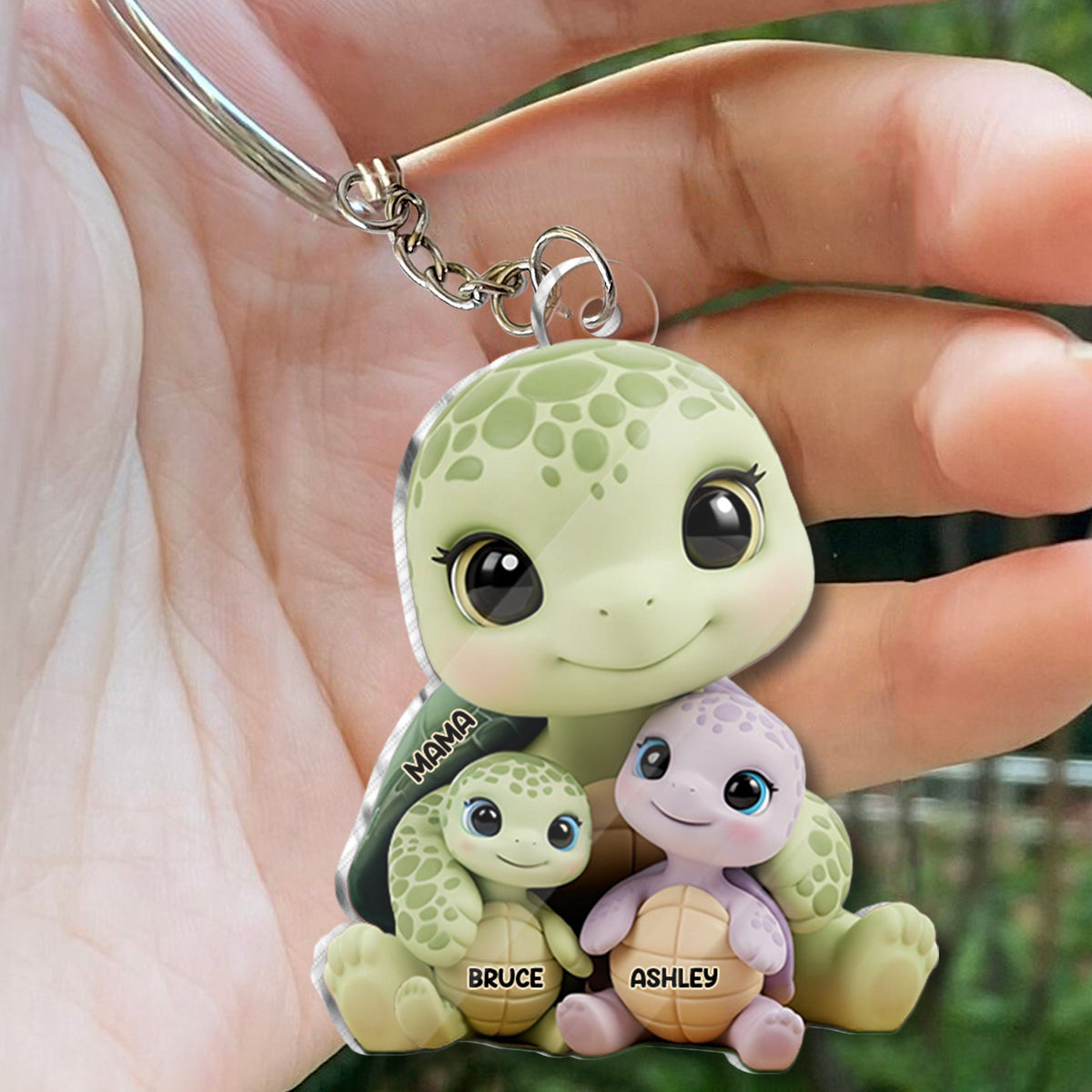 We Love You - Personalized Mother Custom Shaped Keychain