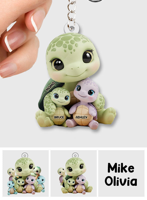 We Love You - Personalized Mother Custom Shaped Keychain