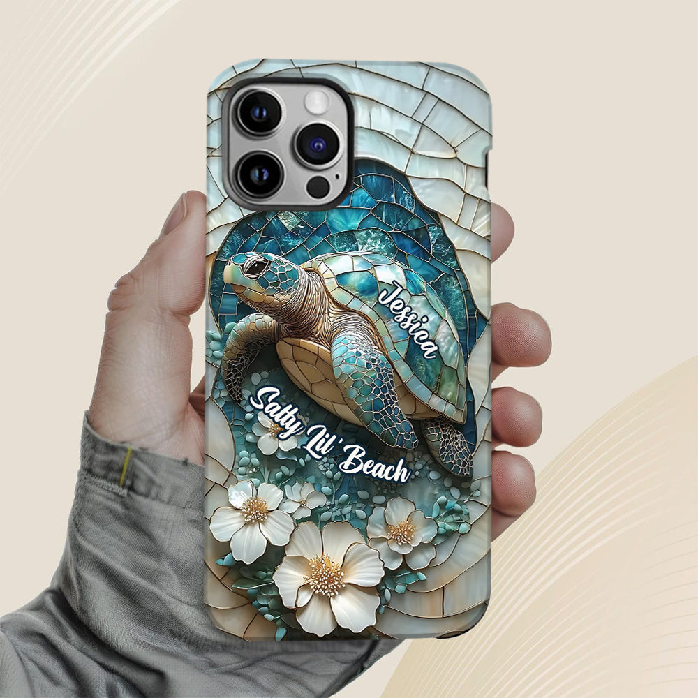 Wunderschöne Schildkröte – Personalisierte Handyhülle für Meeresliebhaber mit Vollbilddruck