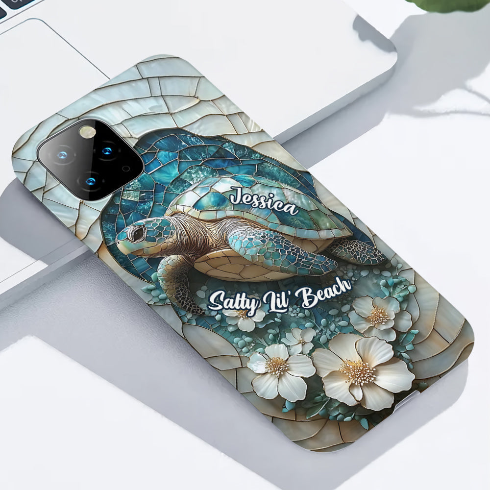 Wunderschöne Schildkröte – Personalisierte Handyhülle für Meeresliebhaber mit Vollbilddruck