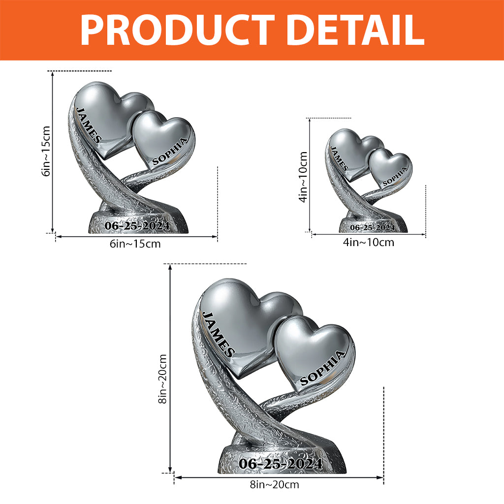 Anniversary Gifts - Personalized Couple Custom Shaped Acrylic Plaque