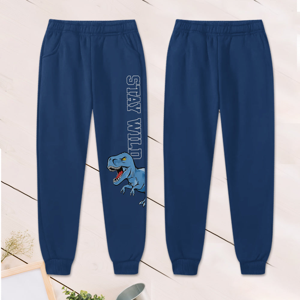 Liebe Dinosaurier - Personalisierter Kinder Hoodie & Kinder Jogger Sweatpants