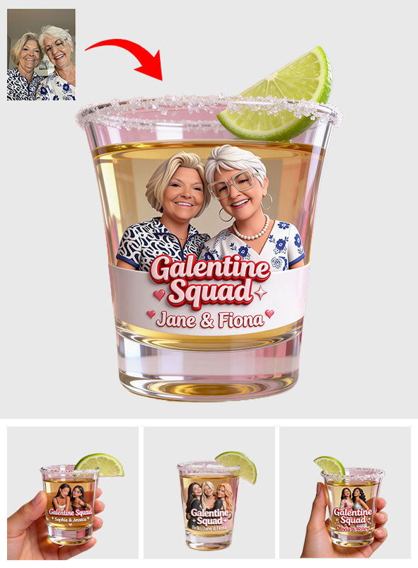 Galentine Squad – Personalisierte Schnapsgläser für die beste Freundin