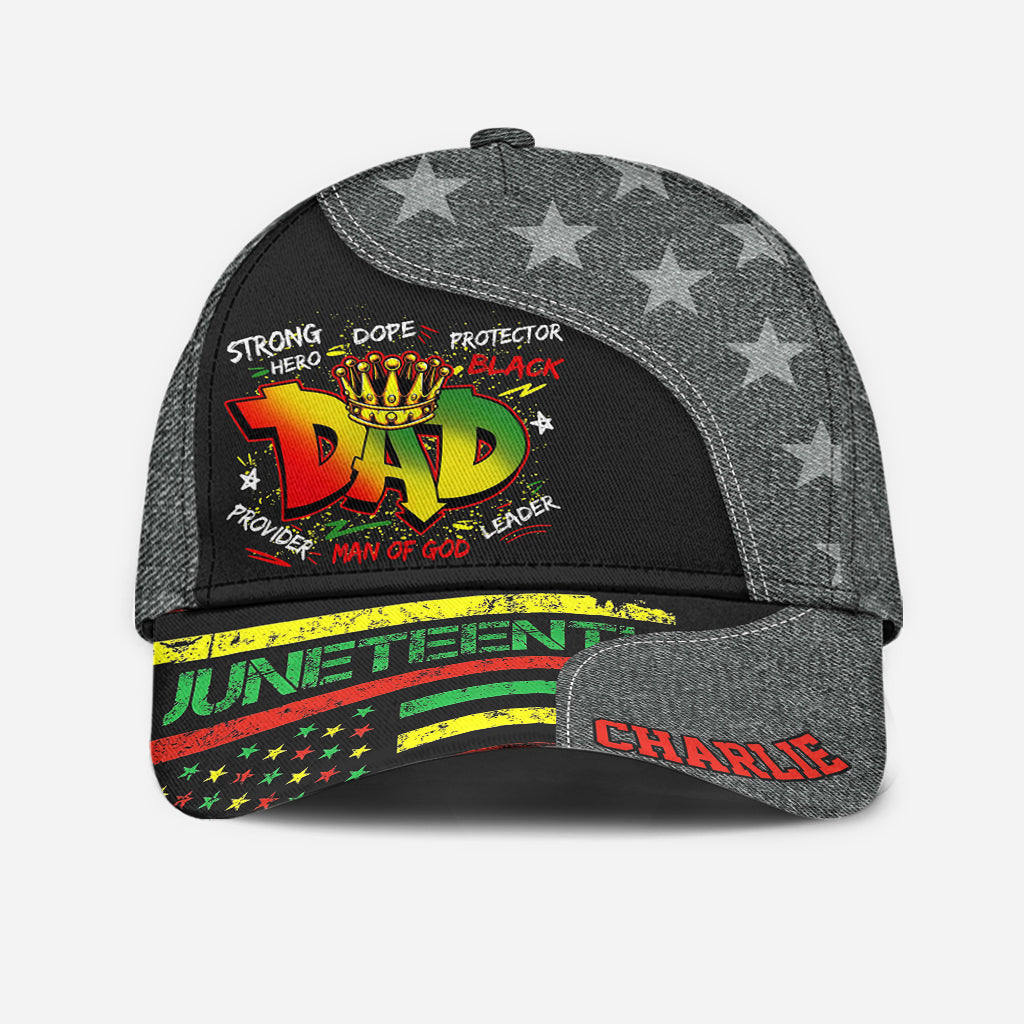 Papa du Juneteenth - Casquette classique personnalisée Juneteenth