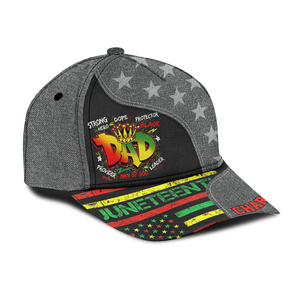Papa du Juneteenth - Casquette classique personnalisée Juneteenth