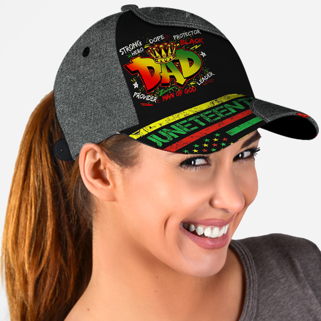 Papa du Juneteenth - Casquette classique personnalisée Juneteenth