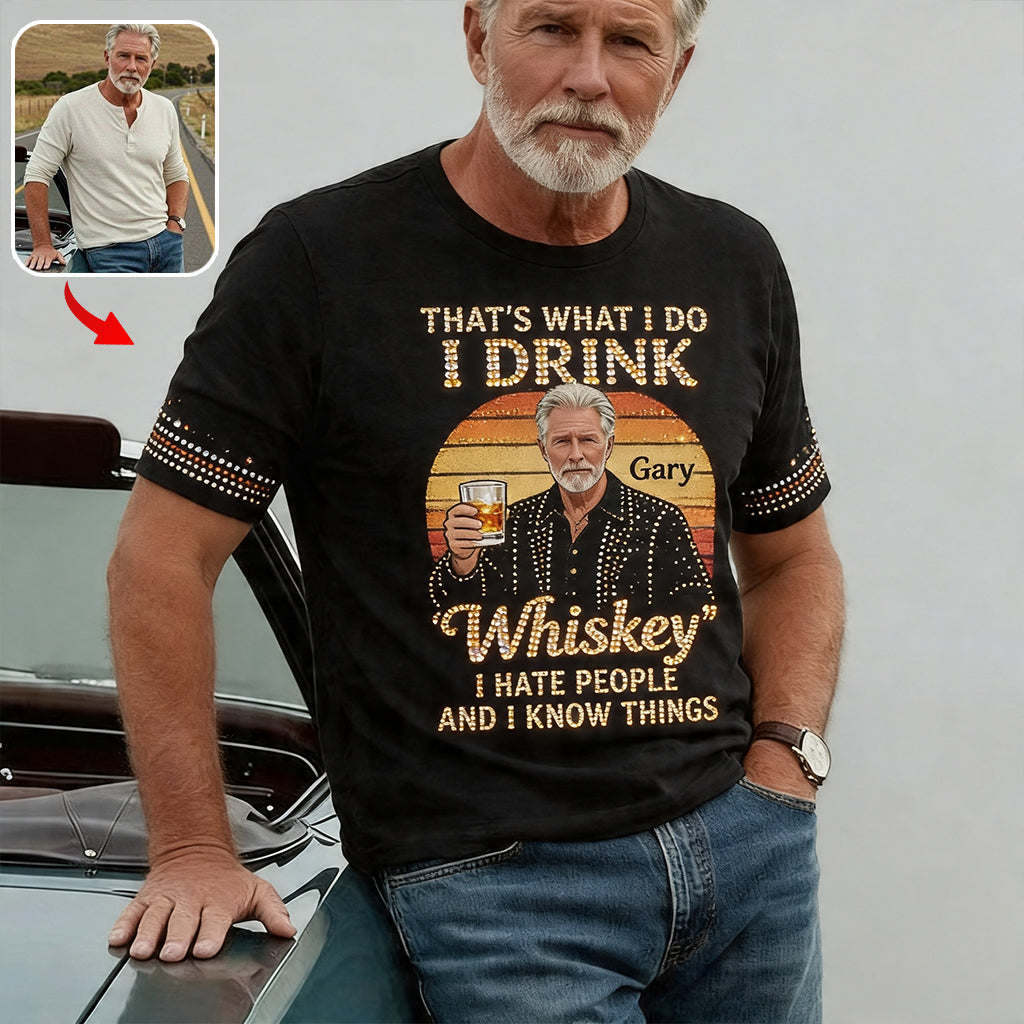 Das ist, was ich tue - Personalisierte Sarkasmus All-Over Shirt