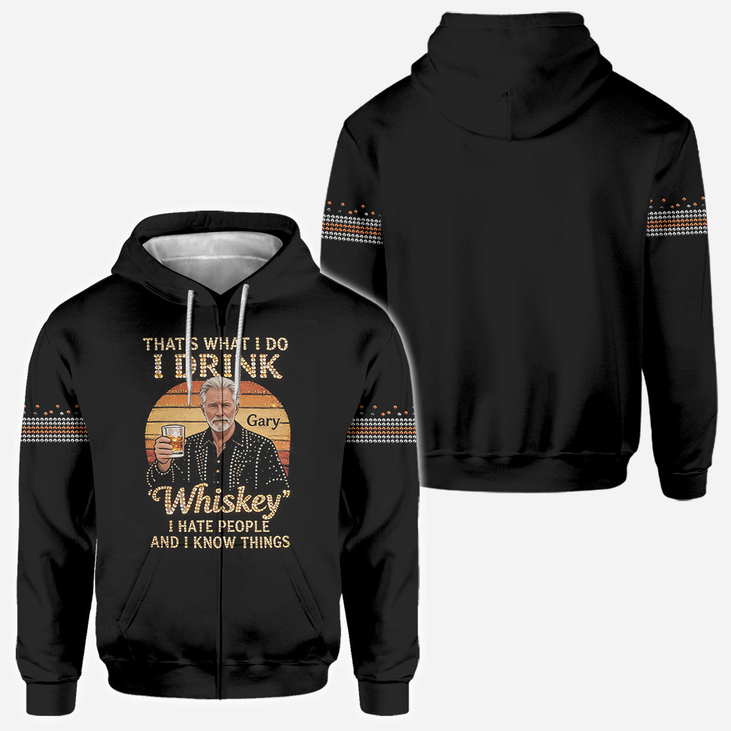 Das ist, was ich tue - Personalisierte Sarkasmus All-Over Shirt