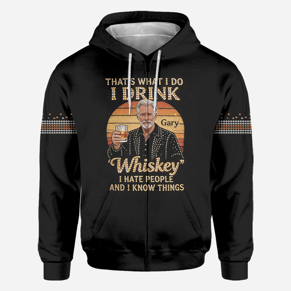 Das ist, was ich tue - Personalisierte Sarkasmus All-Over Shirt