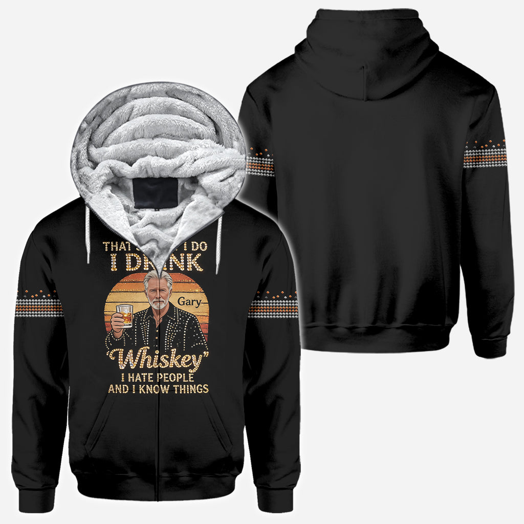 Das ist, was ich tue - Personalisierte Sarkasmus All-Over Shirt