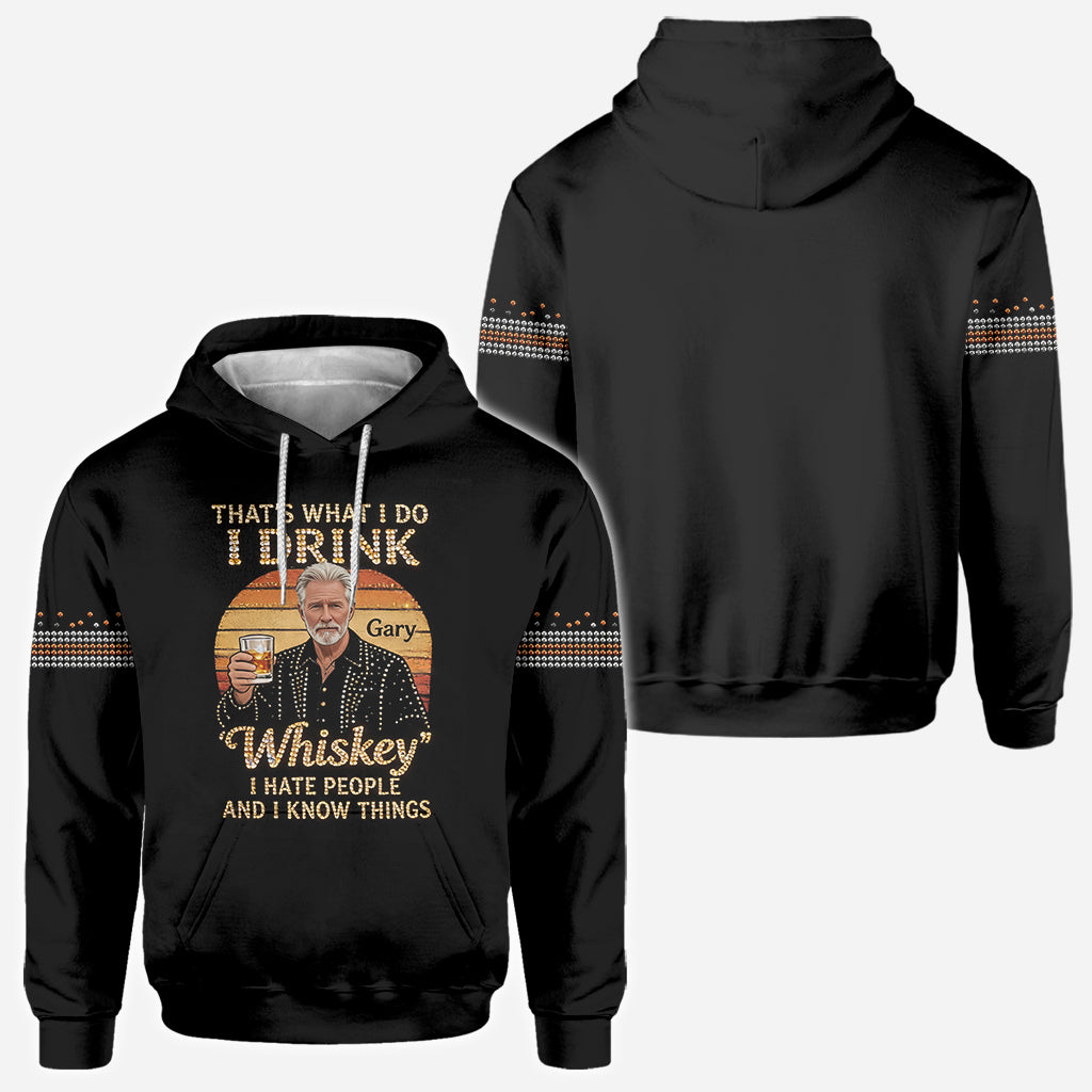 Das ist, was ich tue - Personalisierte Sarkasmus All-Over Shirt