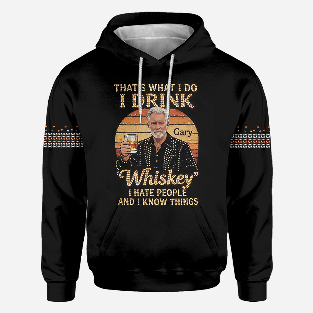Das ist, was ich tue - Personalisierte Sarkasmus All-Over Shirt