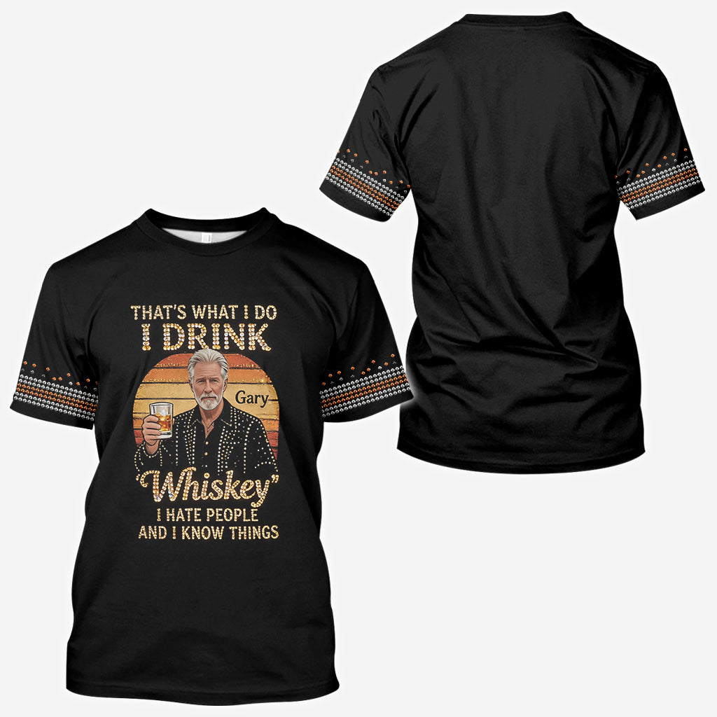 Das ist, was ich tue - Personalisierte Sarkasmus All-Over Shirt