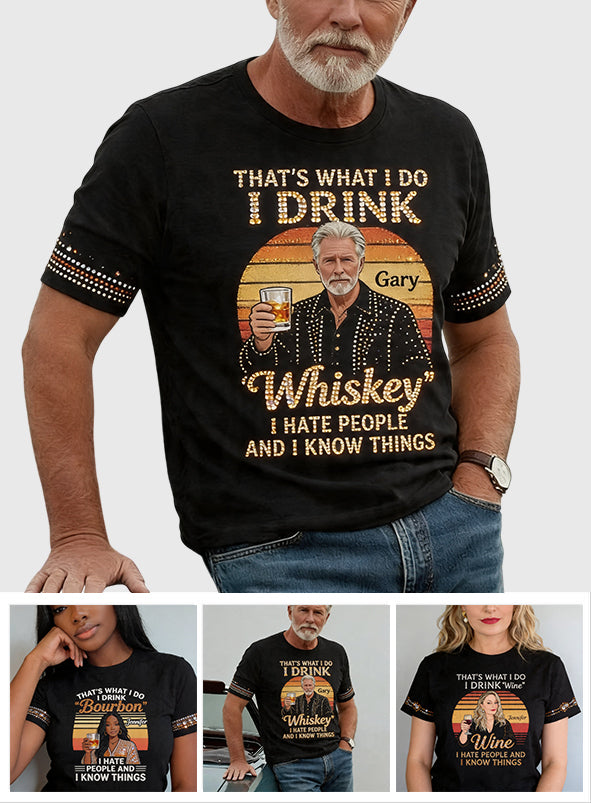 Das ist, was ich tue - Personalisierte Sarkasmus All-Over Shirt