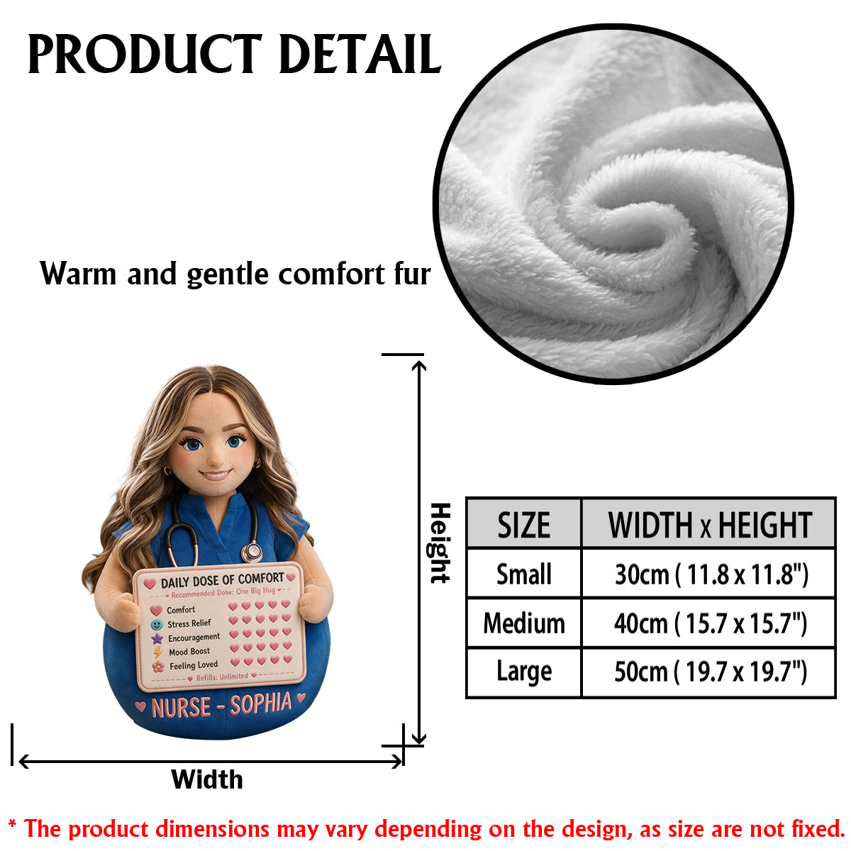 Tägliche Dosis Komfort - Personalisierbares Premium-Faux-Fur-Kissen
