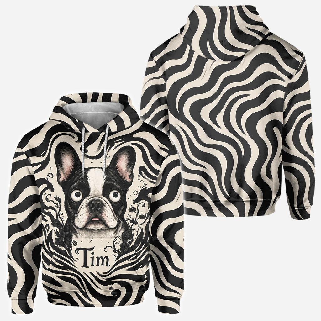 Gothic Style T-shirt/ Hoodie For Pet Lover - Personalized Dog All Over Shirt