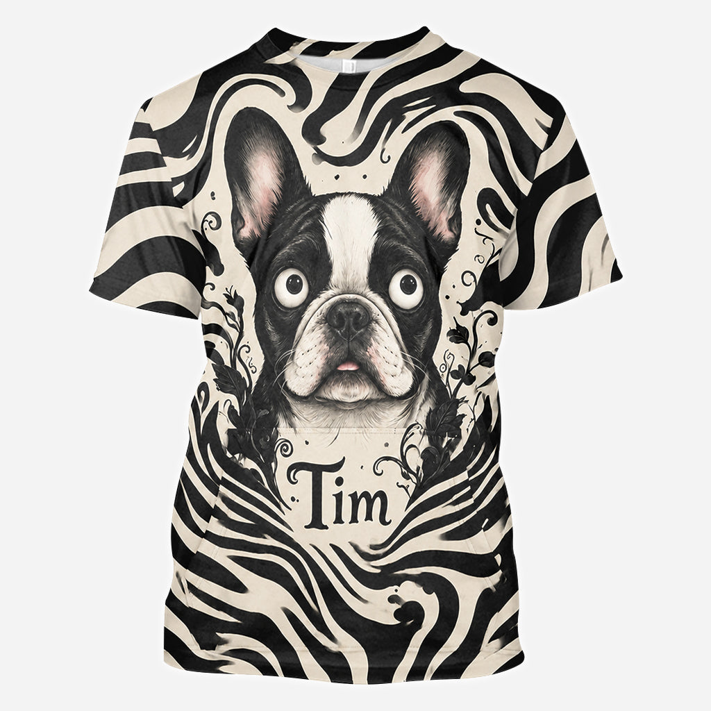 Gothic Style T-shirt/ Hoodie For Pet Lover - Personalized Dog All Over Shirt