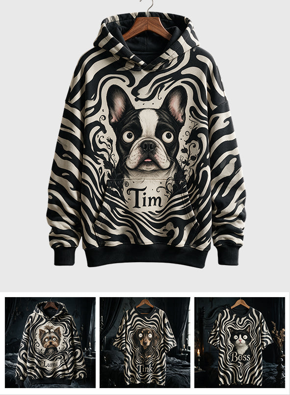 Gothic Style T-shirt/ Hoodie For Pet Lover - Personalized Dog All Over Shirt