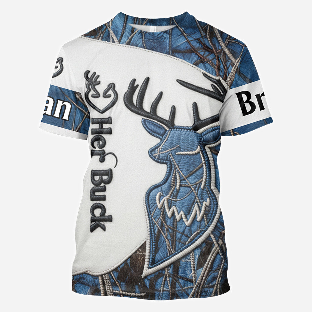 Partner-Shirts, Jagd-Partner-Shirts – personalisiertes Jagd-Shirt mit Allover-Print