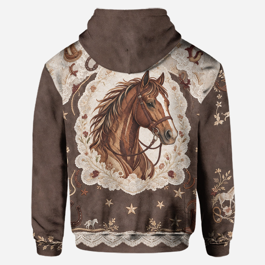 Beautiful Horse - Personalized Horse Hoodie and Leggings
