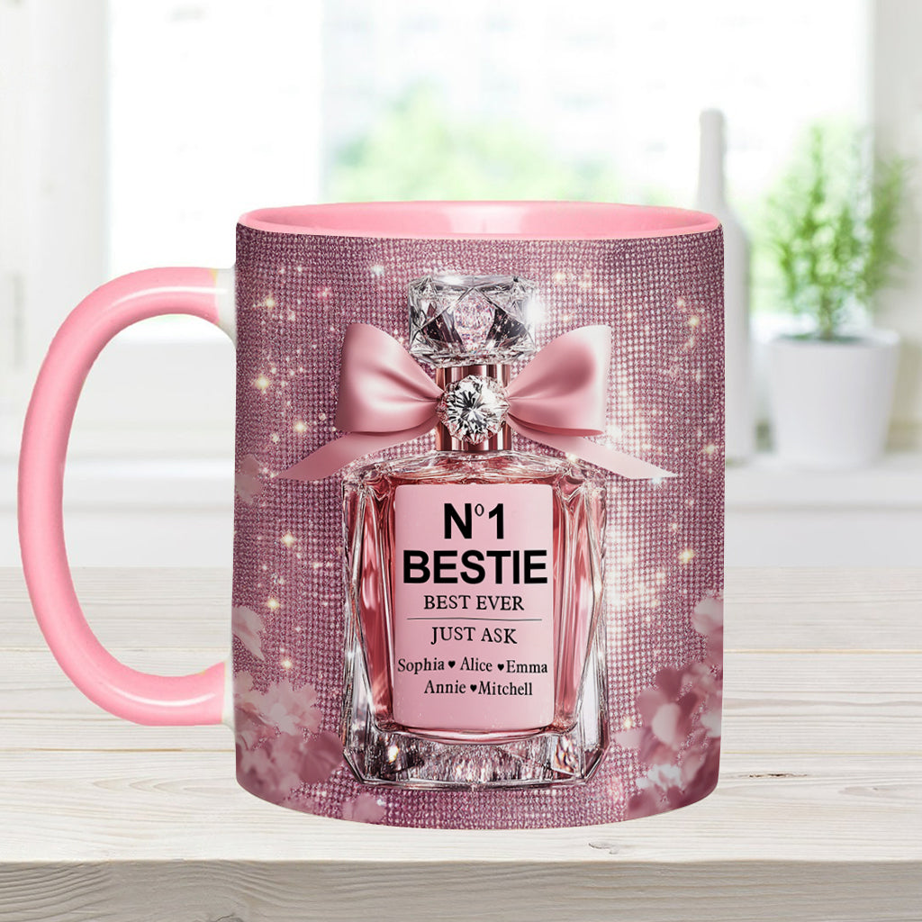 N01 Beste Freundinnen - Personalisierte Tasse mit Freundinnen-Akzent