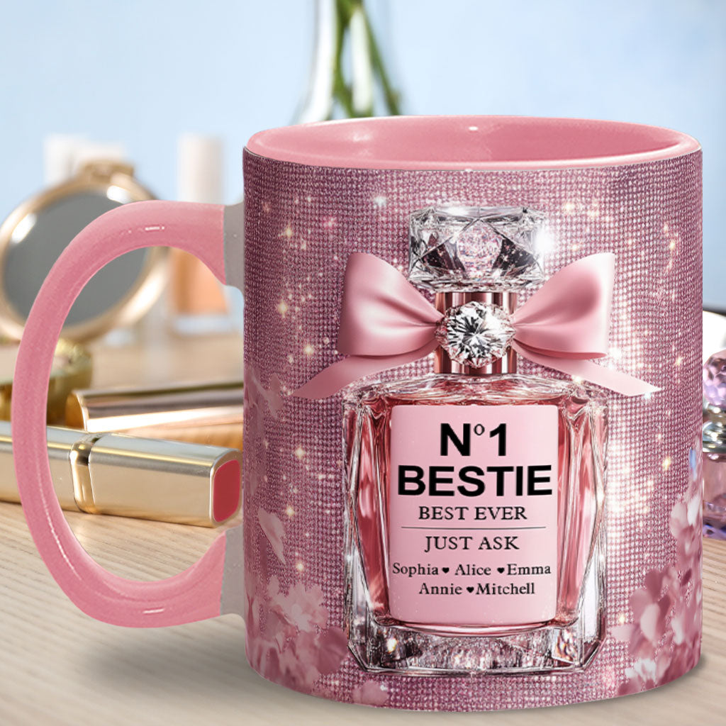 N01 Beste Freundinnen - Personalisierte Tasse mit Freundinnen-Akzent