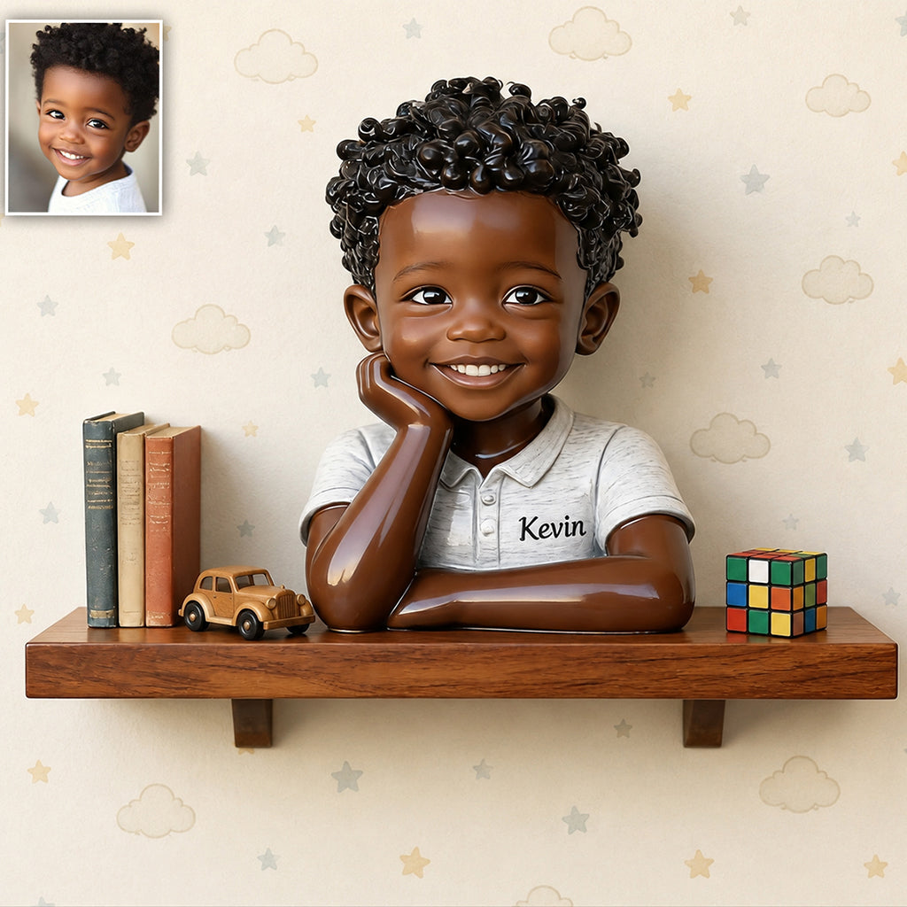 Petit Rêveur - Étagère Flottante en Bois Personnalisée pour Enfants