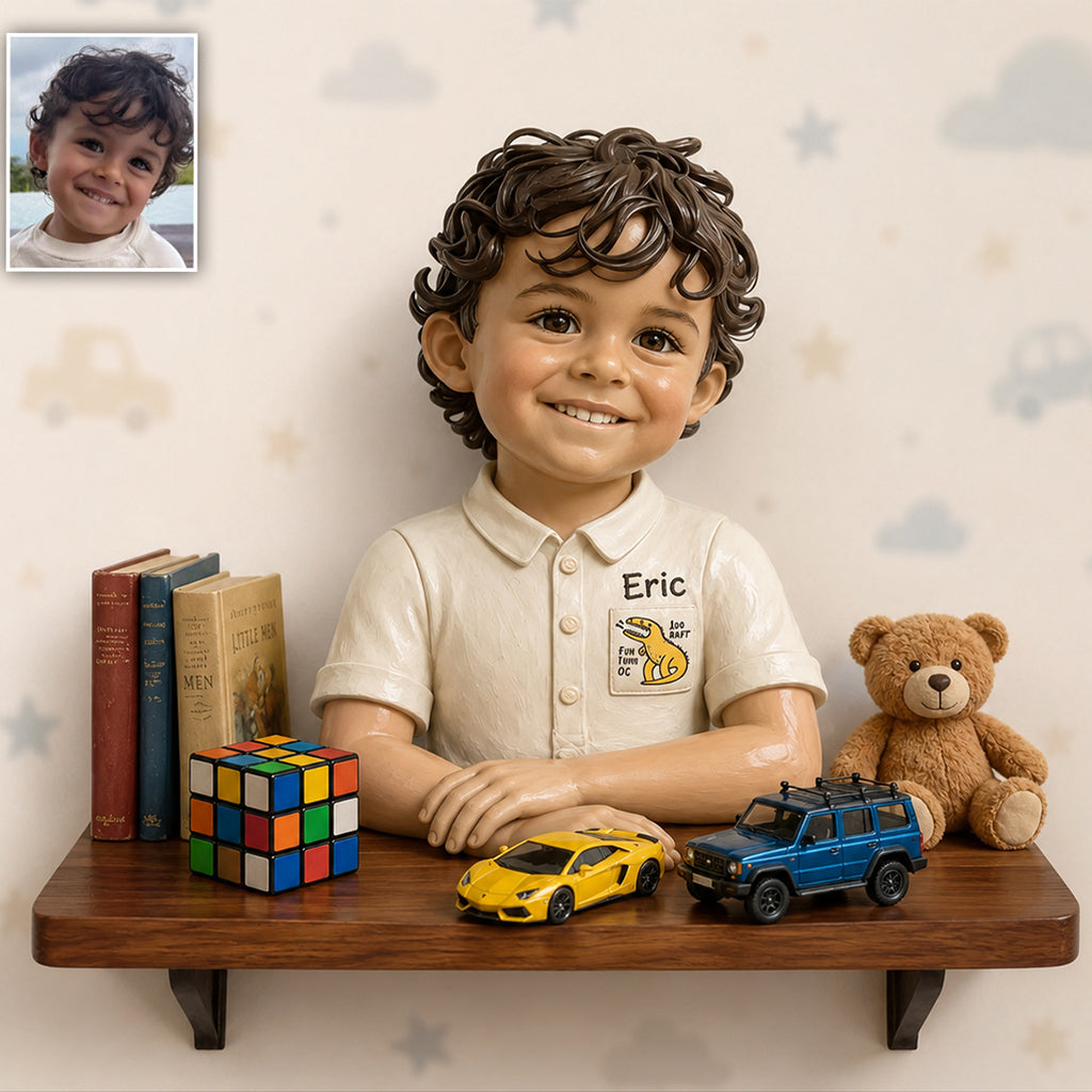 Petit Rêveur - Étagère Flottante en Bois Personnalisée pour Enfants