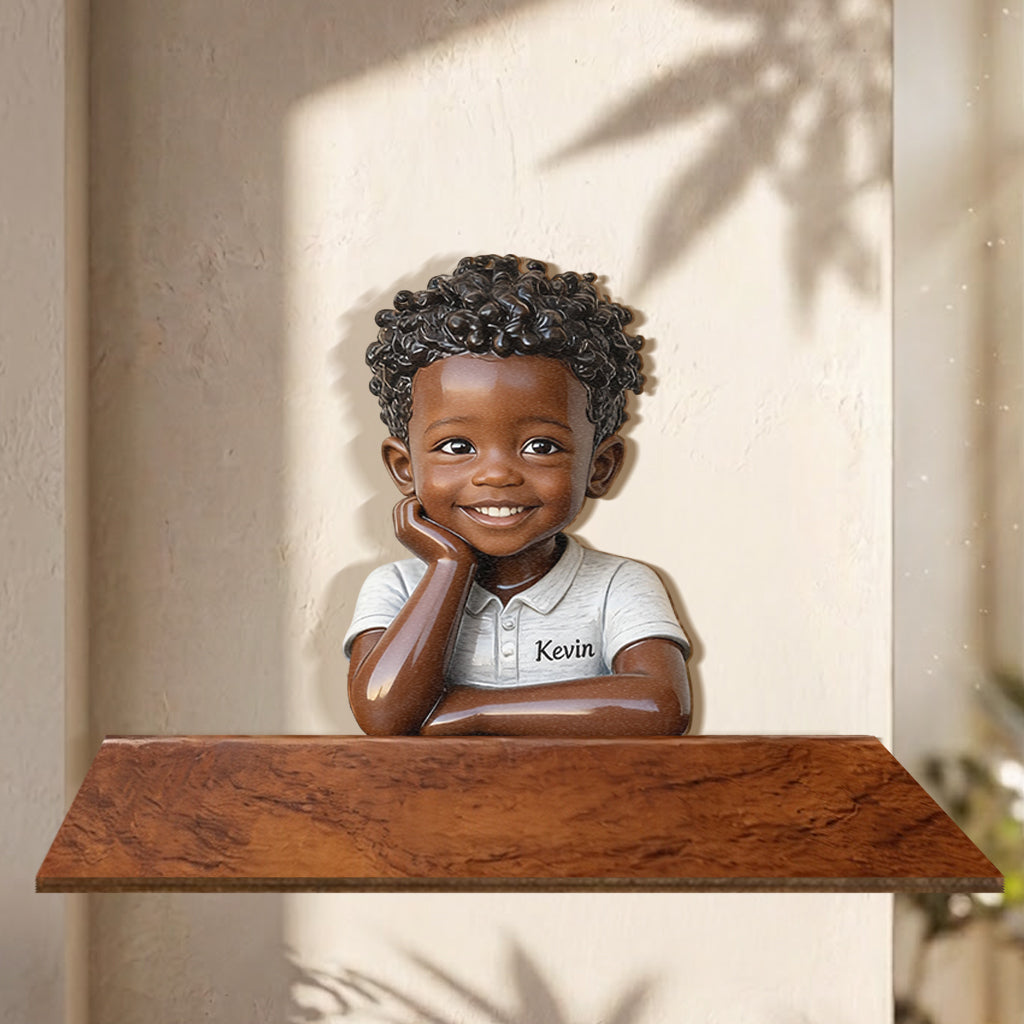 Petit Rêveur - Étagère Flottante en Bois Personnalisée pour Enfants