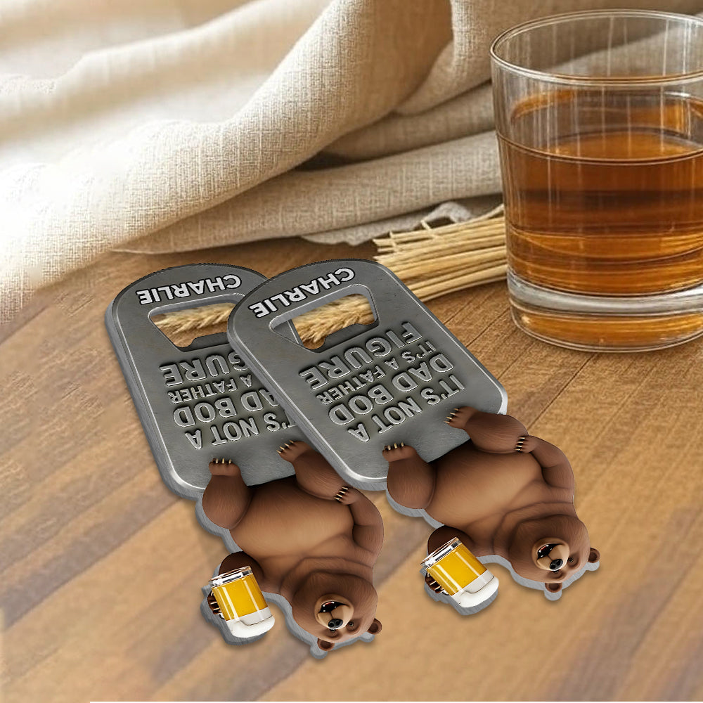 Dad Bod Gift For Father, Grandfather - Personalized Father Bottle Opener