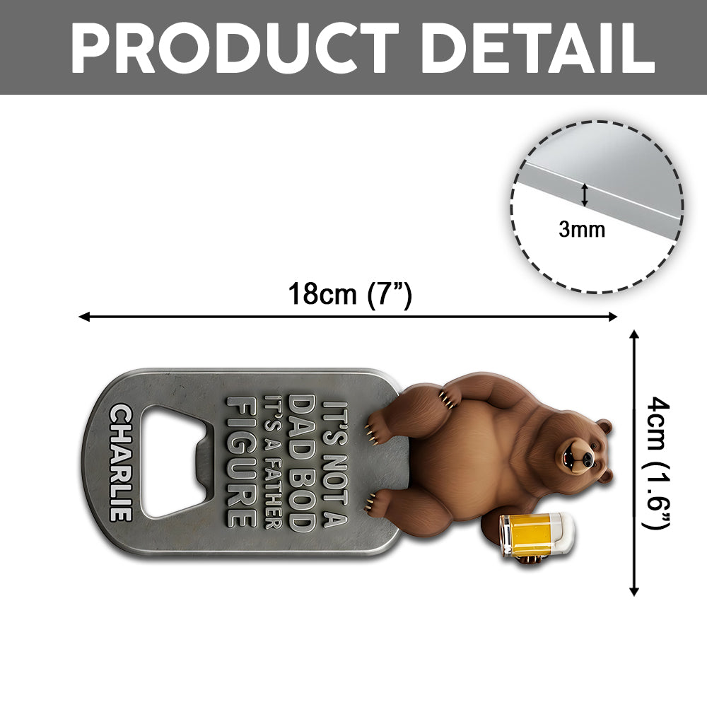 Dad Bod Gift For Father, Grandfather - Personalized Father Bottle Opener