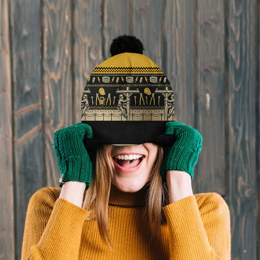 Lineman Life - Personalized Lineman Beanie Hat