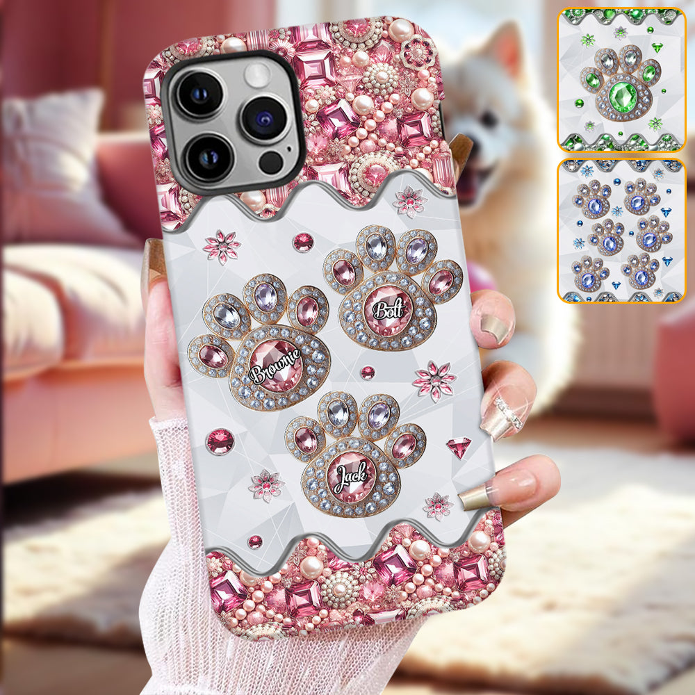 La vie est plus belle avec mes chiens - Coque de téléphone personnalisée avec impression intégrale de chien