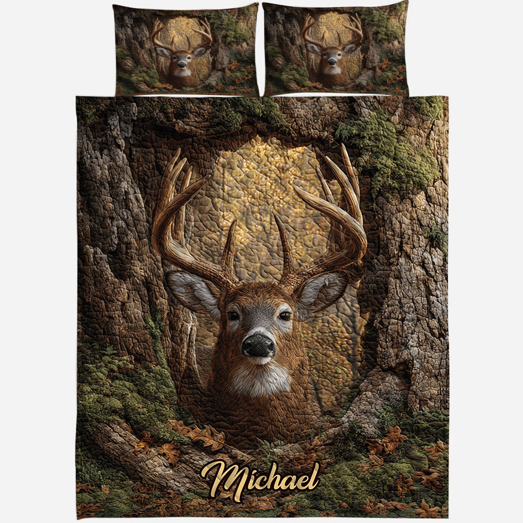J'adore la chasse - Ensemble de courtepointe de chasse personnalisé