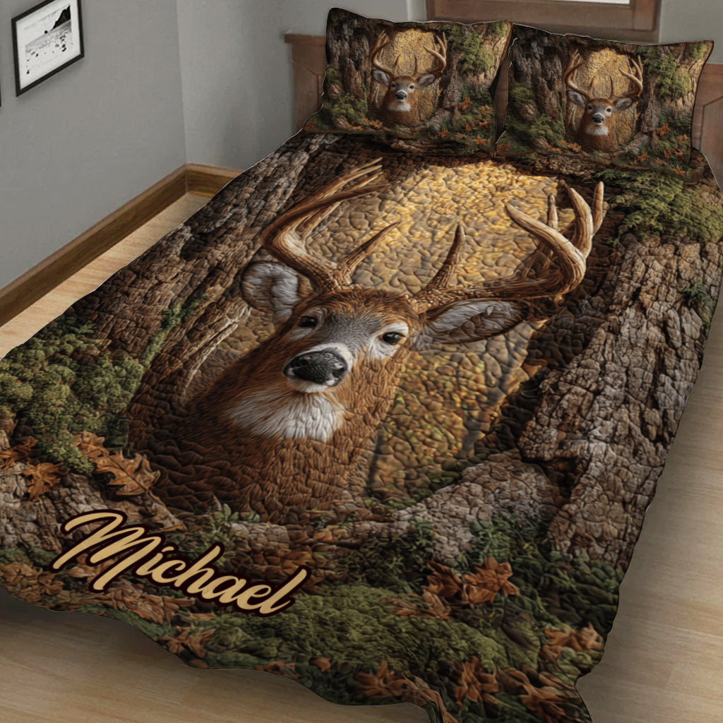 J'adore la chasse - Ensemble de courtepointe de chasse personnalisé