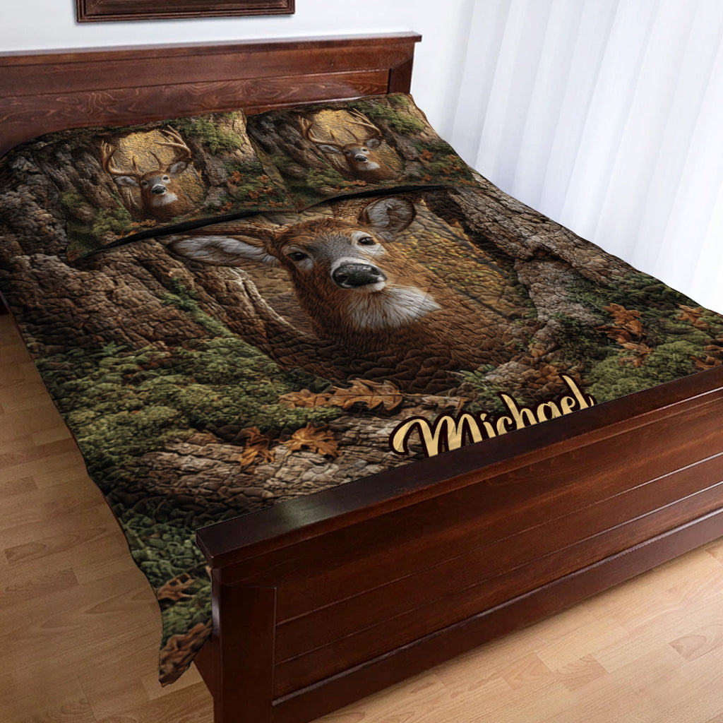 J'adore la chasse - Ensemble de courtepointe de chasse personnalisé