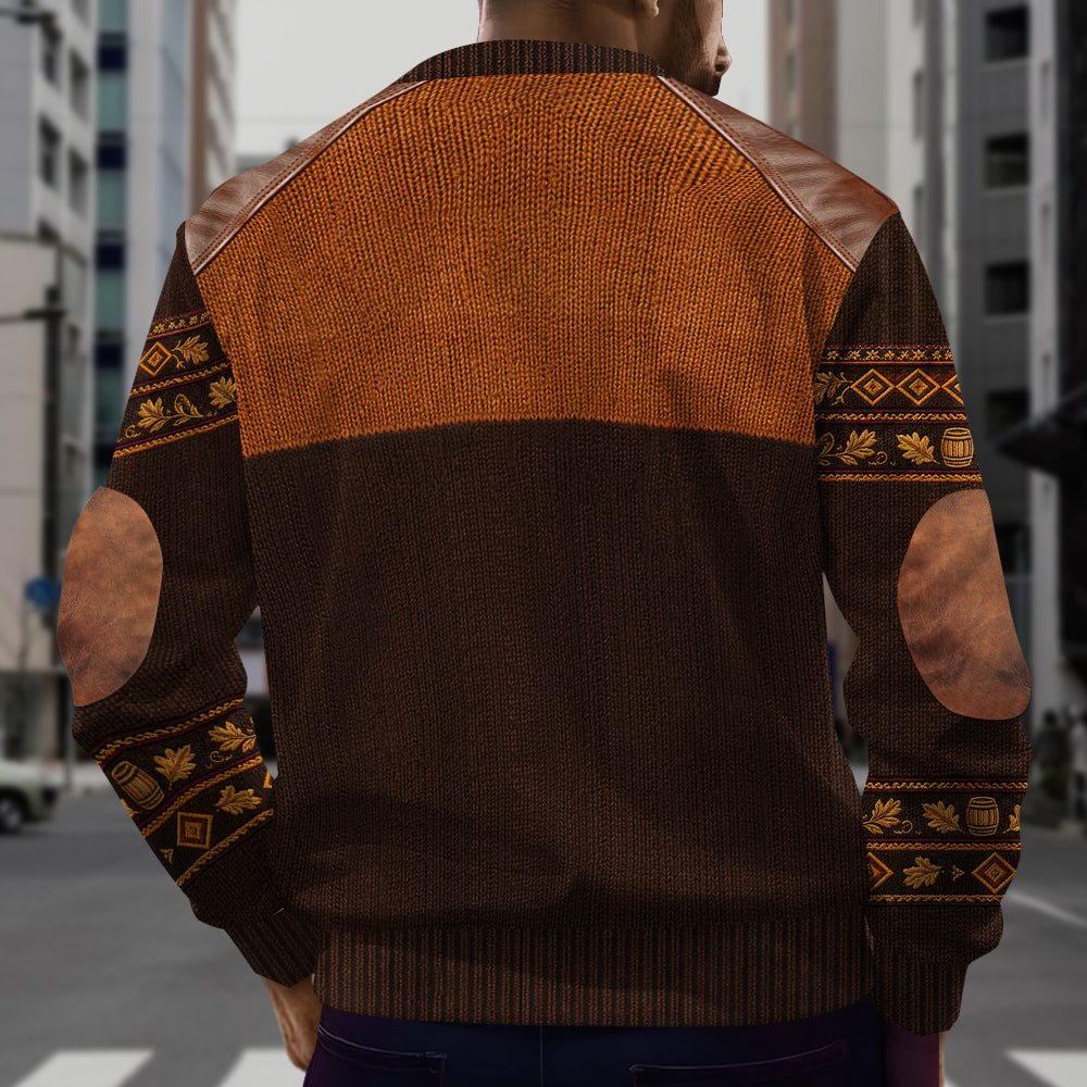 Whiskey et Cigare - Sweat à Capuche Personnalisé pour Hommes