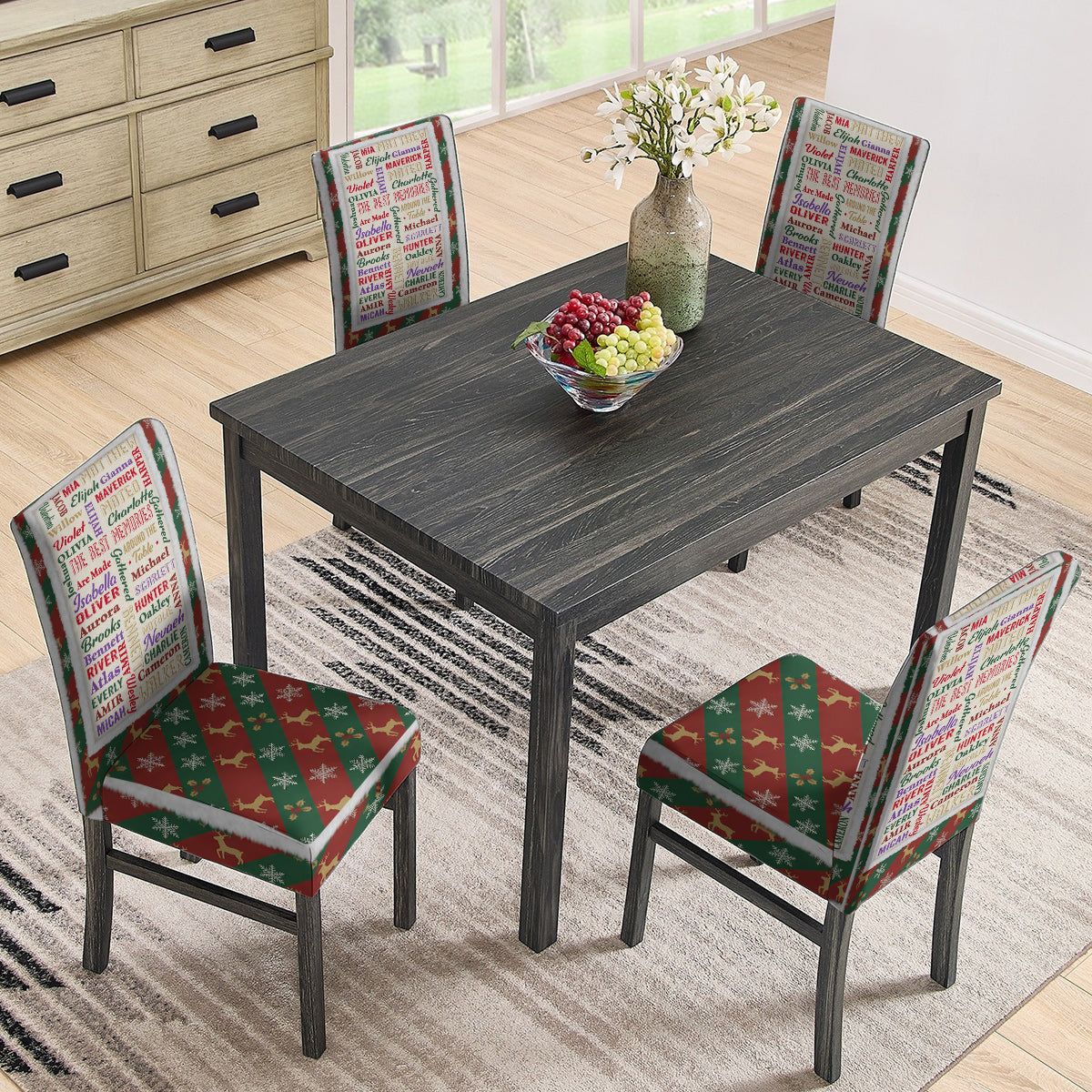 Ensemble de housses de chaises personnalisées pour toute la famille - Happy Family