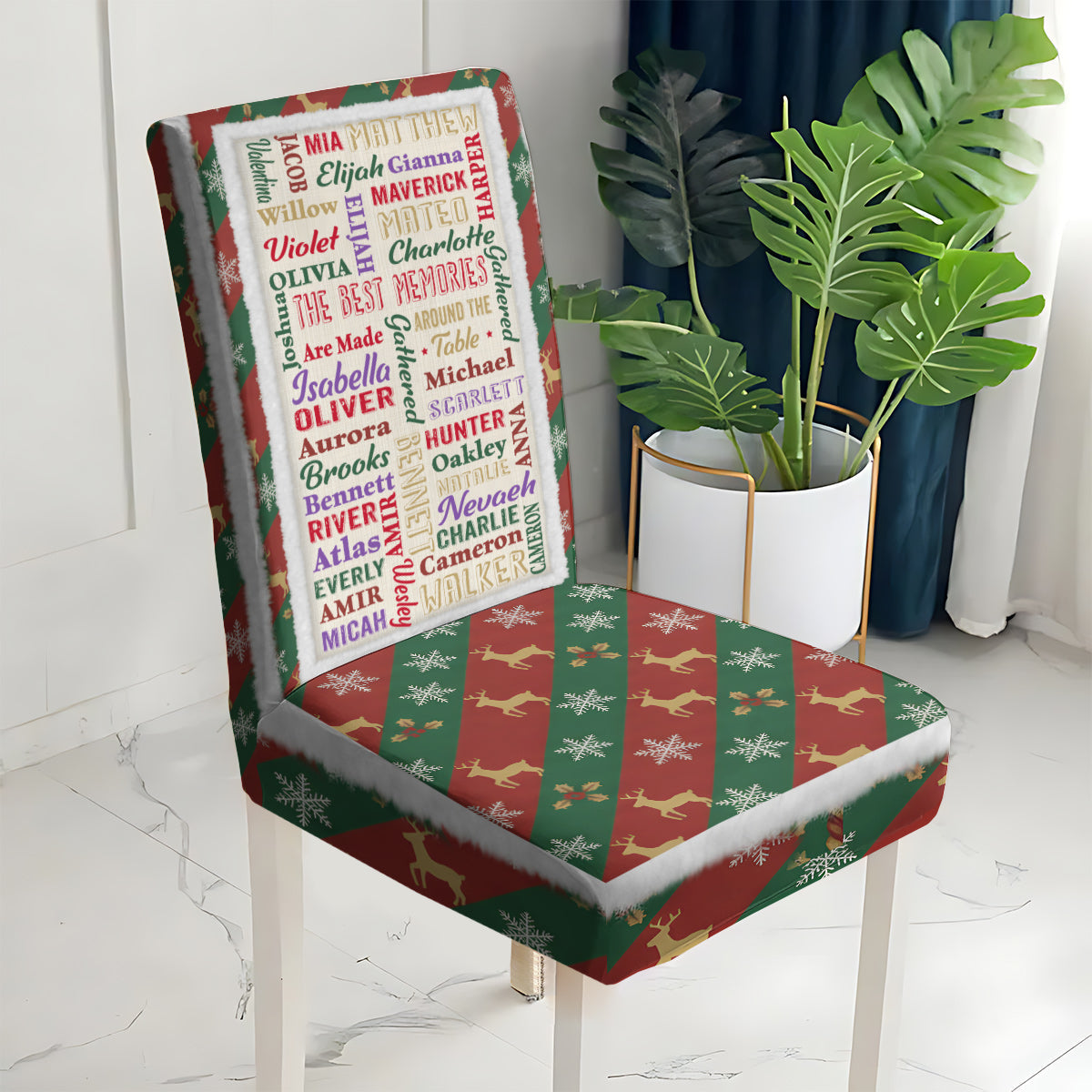 Ensemble de housses de chaises personnalisées pour toute la famille - Happy Family
