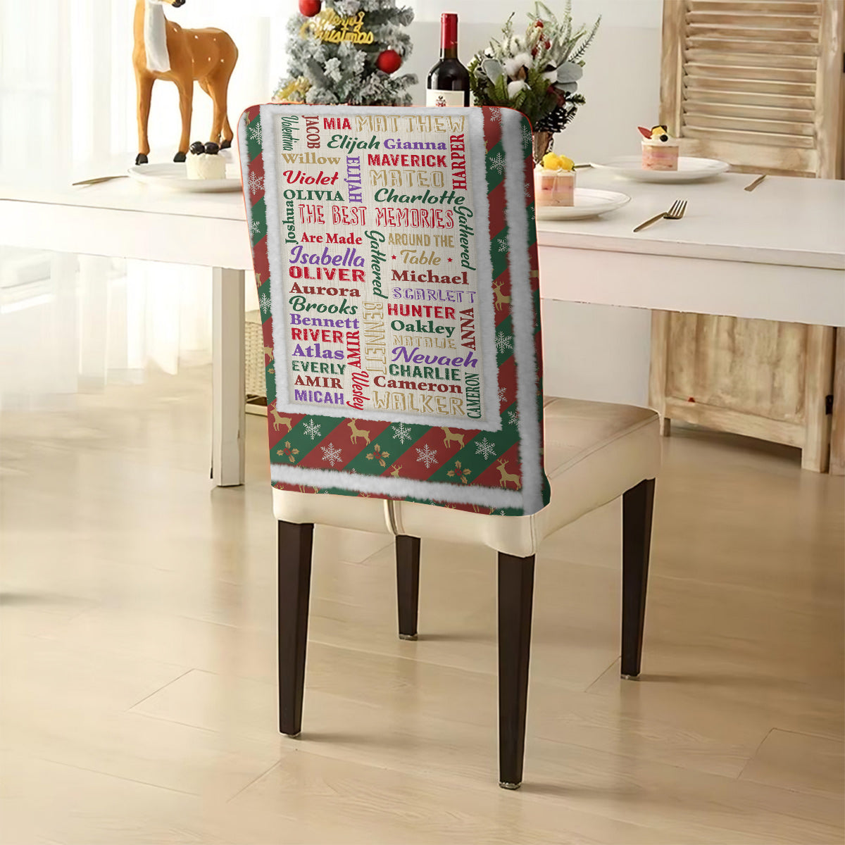 Ensemble de housses de chaises personnalisées pour toute la famille - Happy Family