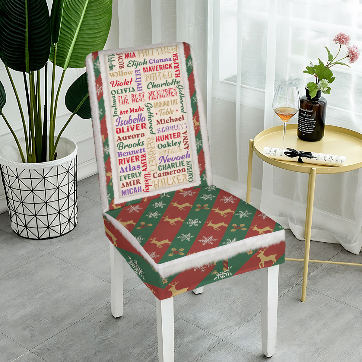 Ensemble de housses de chaises personnalisées pour toute la famille - Happy Family